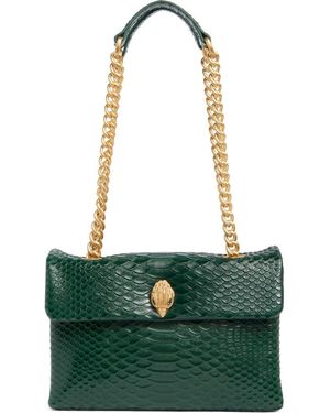 Kurt Geiger Kensington Snake Print Shoulder Bag - Green