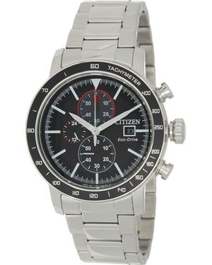 Citizen Brycen Eco-Drive Chronograph Bracelet Watch, 43Mm - Metallic