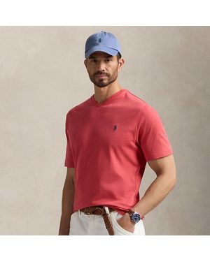 Polo Ralph Lauren Ralph Lauren Jersey V-neck T-shirt - Red