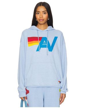 Aviator Nation Hoodie Logo Stitch - Blau