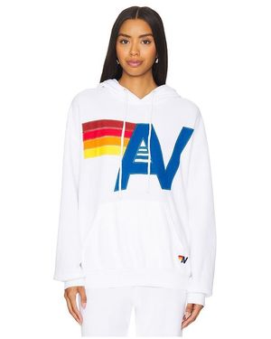 Aviator Nation Hoodie Logo - Weiß