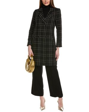 Vince Camuto Tweed Coat - Black