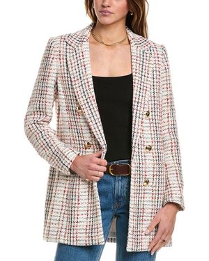 Anne Klein Tweed Coat - Gray