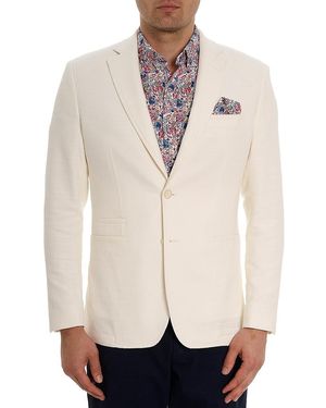 Robert Graham Johnson Cotton Two-Button Sportcoat - Natural