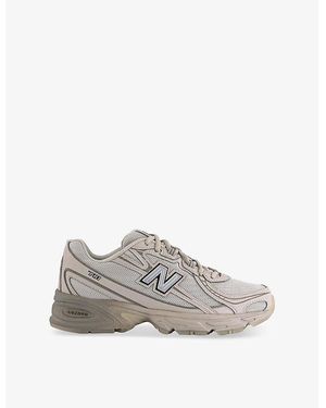 New Balance 740 V2 Mixed-Material Sneakers - Gray