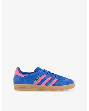 adidas Gazelle Indoor Low-Top Suede Sneakers - Blue