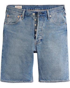 Levi's Logo Denim Shorts - Blue