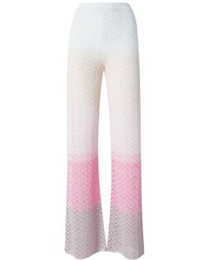 Missoni Herringbone Casual Pants - Pink