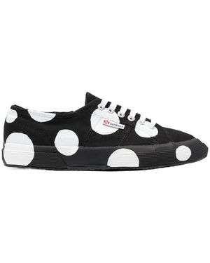 Superga Spot-Print Low-Top Sneakers - Black