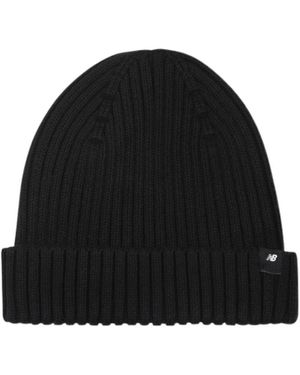 New Balance Flanged Knitted Hat - Black