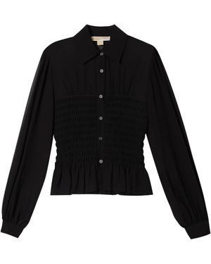 Michael Kors Lantern Sleeve Shirt - Black