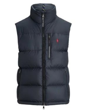 Polo Ralph Lauren Pony Embroidered Puffer Vest - Blue