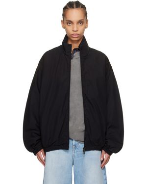 Acne Studios Logo Zipper Jacket - Black