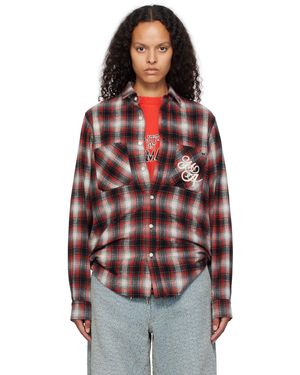 Amiri Swirl Flannel Shirt - Red