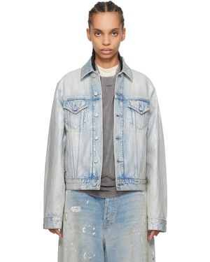 Acne Studios Rye Holo Mermaid Denim Jacket - Blue