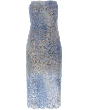 Ermanno Scervino Lace Corset Dress - Blue