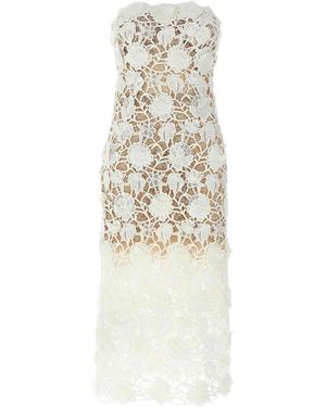 Ermanno Scervino Macram Lace Dress - White