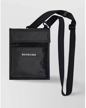 Balenciaga Voyager Sac À Bandoulière - Black