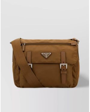 Prada Nylon Crossbody Bag Adjustable Strap - Brown