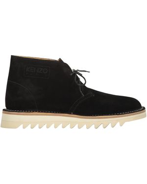 KENZO Suede Desert Boots - Black