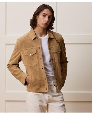 Mens Brown Suede Jackets