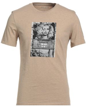 Guess Sand T-Shirt Cotton - Natural