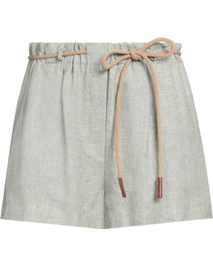 Alysi Shorts & Bermuda Shorts Viscose, Linen - Gray