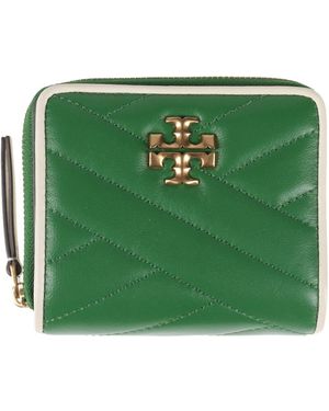 Tory Burch Wallet Sheepskin - Green