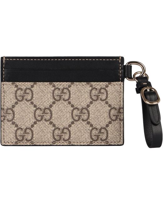 Gucci Black Gg Monogrammed Cardholder