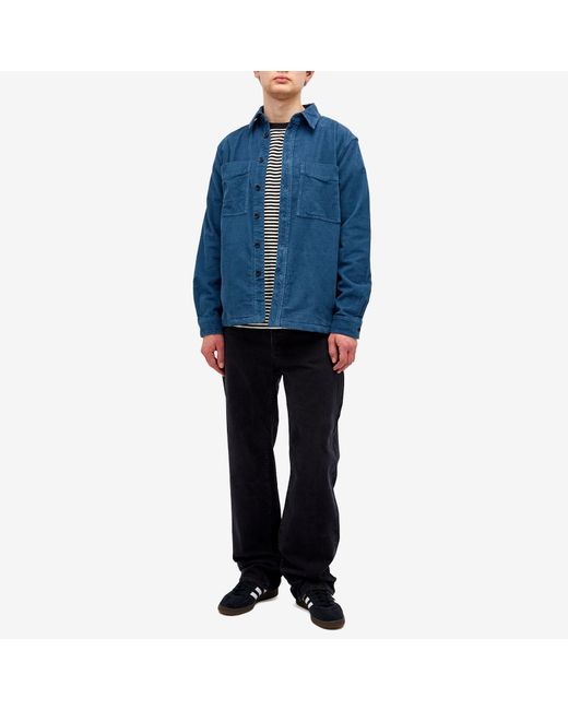 Paul Smith Blue Corduroy Shirt Jacket for men