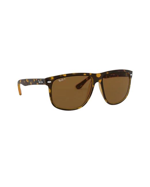 Ray-Ban Brown Rectangular-Frame Sunglasses for men