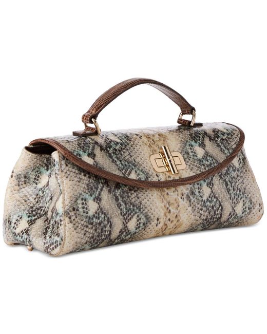 Brahmin Metallic Dayan Eirwen Leather Satchel