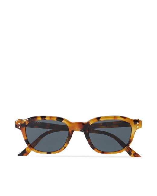 Gucci Blue D-frame Tortoiseshell Recycled-acetate Sunglasses for men