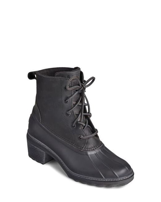 Sperry Top-Sider Black Saltwater Duck Bootie