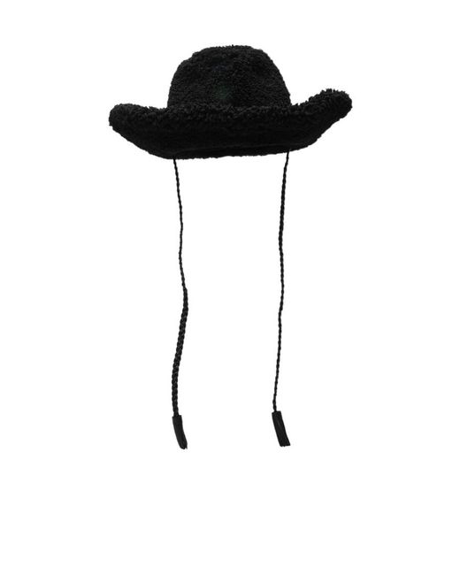 Bally Black Wide-Brimmed Cowboy Hat for men