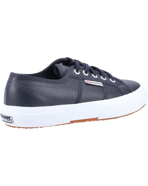 Superga Blue 2750 Leather Men's Navy Trainers for men