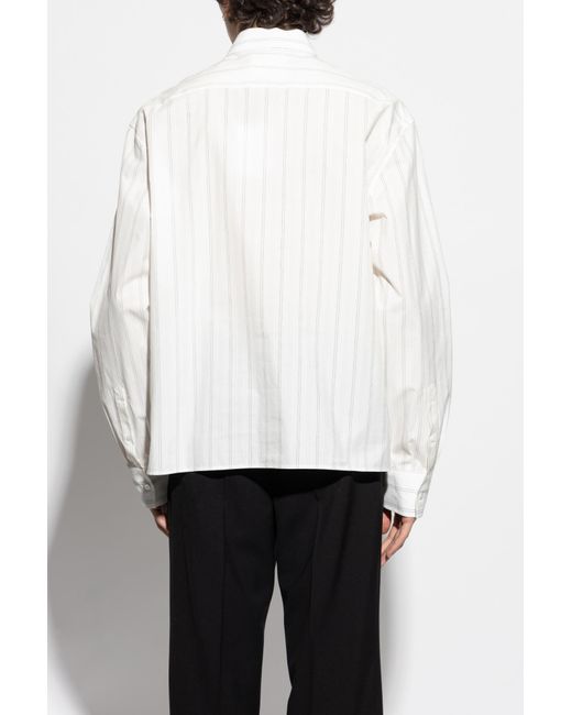 Lanvin White Striped Shirt for men