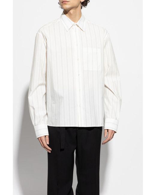 Lanvin White Striped Shirt for men