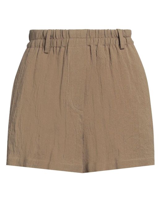 Alysi Brown Shorts & Bermuda Shorts Lyocell, Linen