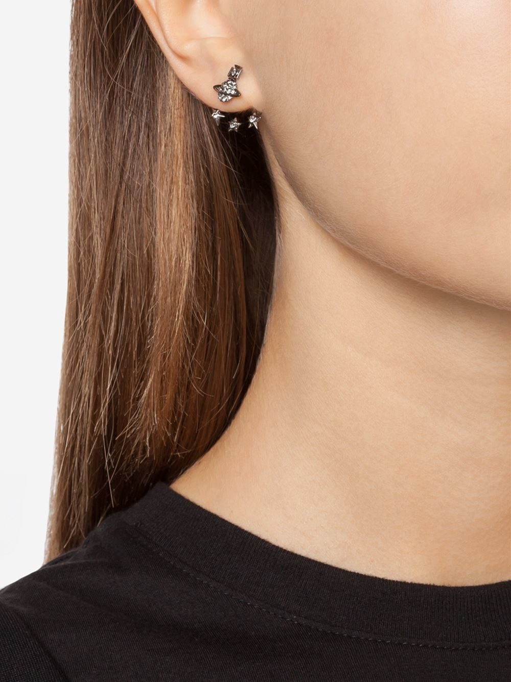 Lyst - Vivienne Westwood 'pia' Earrings in Gray