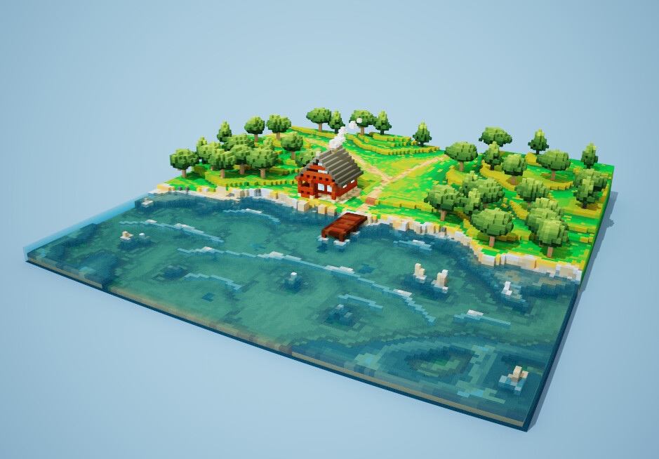 Sarah Güell - Voxel Island