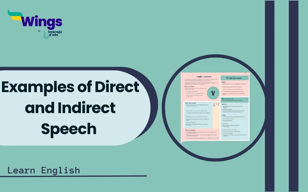 Examples of Direct and Indirect Speech