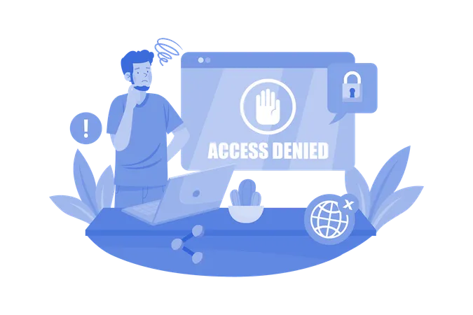 Access Denied  Illustration