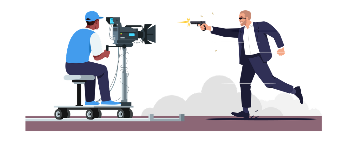 Action movie  Illustration