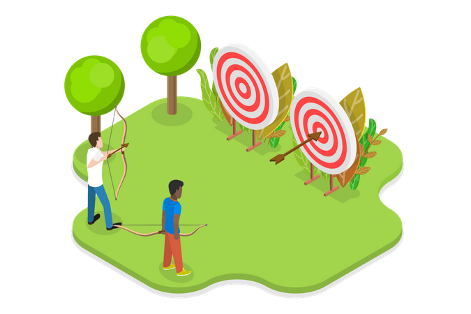 Archery Competition  Illustration