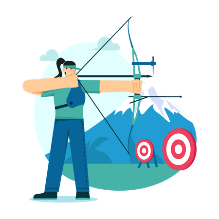 Archery Competition  Illustration