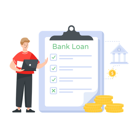 Bank Loan  Illustration