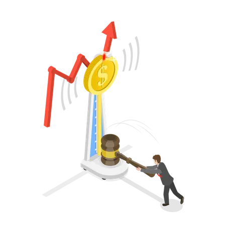 Business Success Measurement  Illustration