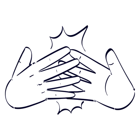 Clap Hand Gesture  Illustration