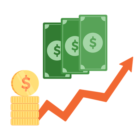 Crecimiento financiero  Ilustración